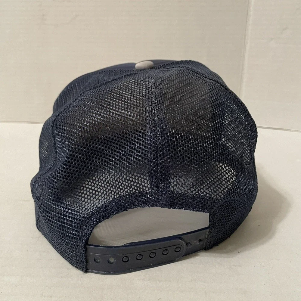 B-17 Airplane Military Trucker Hat Snapback Mesh Navy Blue Cap‎
